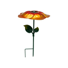Elegant Lotuses Leaf Shape Plant Support Stakes-bronze