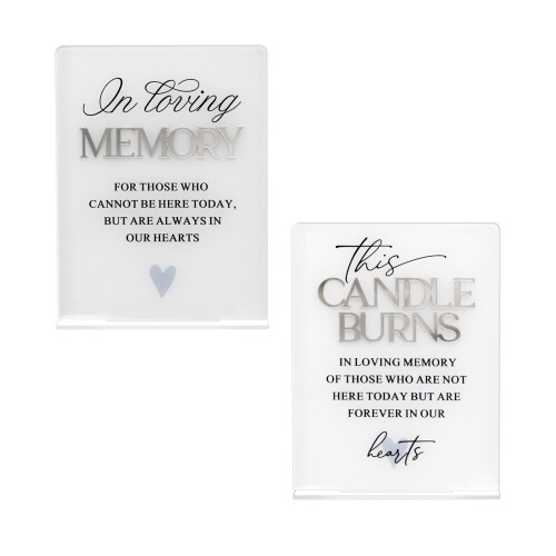 Stylish Acrylic Tributes Plaque For Weddings Designed To-B 1