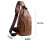 Δερμάτινη τσάντα Sling Crossbody για άνδρες και γυναίκες1 συσκευασία 2