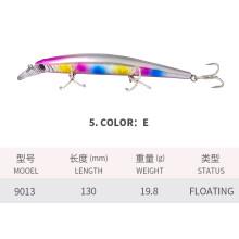 (E, 130MM/19.8G) Minollua bait 130mm/19.8g floating fishing bait sea fishing hard bait fake bait bionic bait 9013