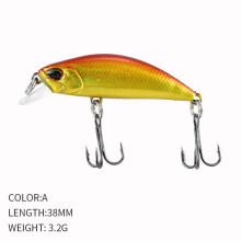 (A, 38mm/3.2g) Micro stream submersible minnow full layer 38mm/3.2g Luya bait trout military bait 9133