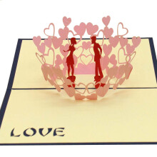 Valentine's Day Paper Carving Greeting Card