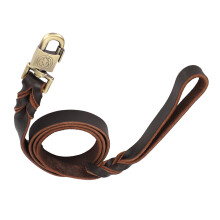 Weiches Leder-Halsband & Leine 2,5x150cm