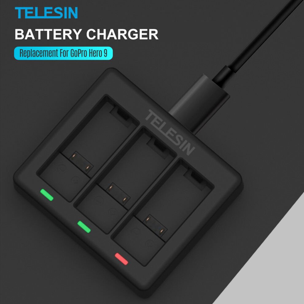 Telesin Gp-Bcg-902 Triple Battery Charger 7340572934093