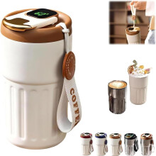 Smart kaffekopp rostfritt stål 450ml med temperatur