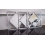 12x Silver Square Diamond Shape Wall Mirror 40Cm D 6