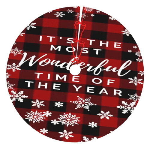Christmas Tree Skirt Plaid 36 Inch