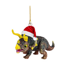 Dinosaur Julepynt Akryl Hengende Dekorasjon 6 stk