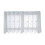 White woven screen curtains for home decor, rod pocket 1