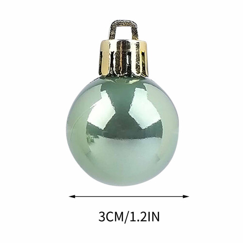 Christmas Balls Blue 1.2 Inch 24 Pieces 2