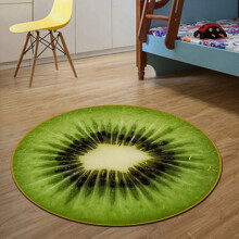 Protiskluzový kulatý koberec s ovocem a kiwi 24"