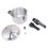 Stovetop Aluminium Pressure Cooker Large 10