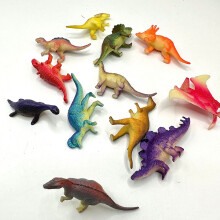 Ensemble de mini dinosaures en plastique, 4 types, 16 pièces