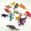 Ensemble de mini dinosaures en plastique, 4 types, 16 pièces 1