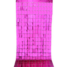 Folie achtergrondgordijnen met slingers en lametta, 2 stuks, 39,37 x 78,74 cm