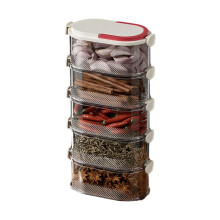 Clear Plastic Kitchen Storage Box Easy Access Clear-White 5