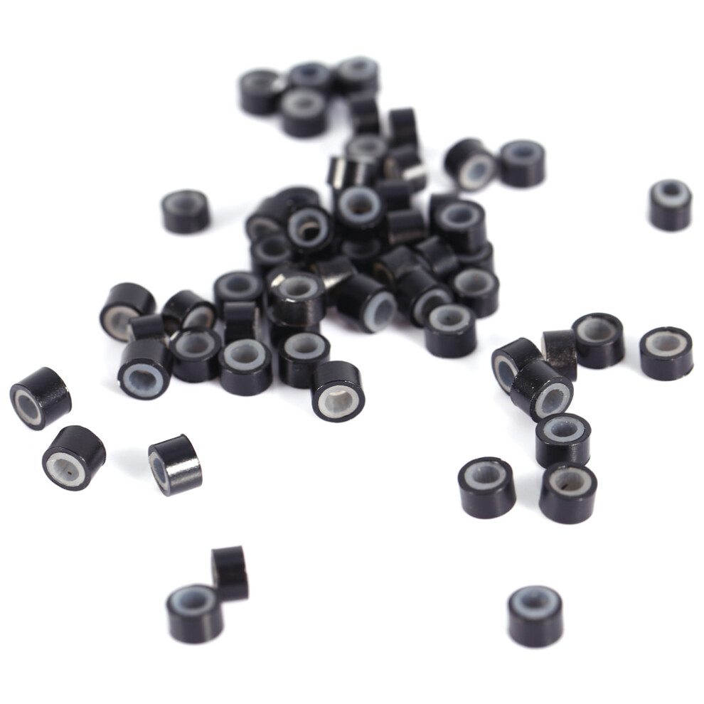 Unisex 2000Pcs Silicone Micro Hair Extension Loops Tools