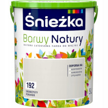 Pintura de látex para interiores Śnieżka Colors of Nature, color Silver Morning, 5 litros.