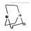 Foldable Tablet Stand Anti Slip Black 1