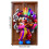 Capa de porta para o Mardi Gras com desenho de bobo da corte, 71 x 35 polegadas 3