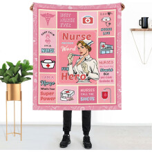 Sosialarbeiderteppe Mykt, loddent plysjteppe 50x60 tommer