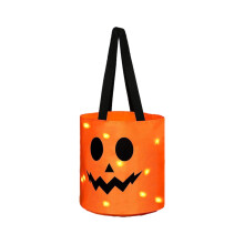 LED Halloween -karkkipussit, oranssit, uudelleenkäytettävät karkki-tai-keksit