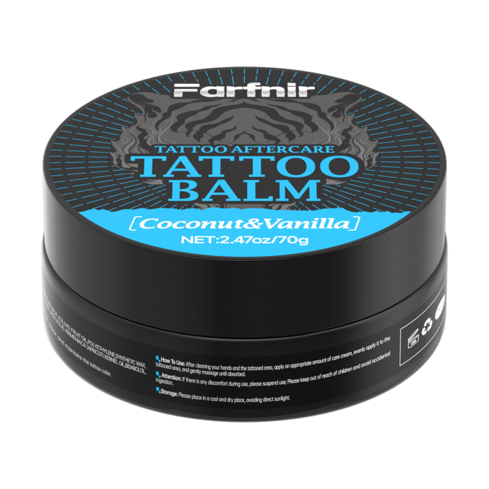 Independent Brand (Tattoo Balm) 2.47 Oz/70 G Tattoo Balm, With A Coconut And Vanilla Scent, Moisturizes, Maintains Clarity And Makes New Tattoos More Vibrant.