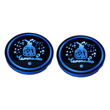 2PCS Striking Lighted Cup Mats produced For Automotive And-D