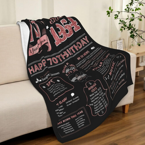 Manta decorativa para aniversário de 100 anos de idade, 127 x 152 cm (50 x 60 polegadas) 2