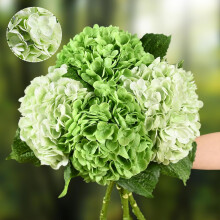 Hortensias artificiels, 4 pièces, effet réaliste