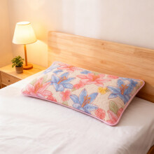 Taie d'oreiller en polaire à motif bohème 48 cm