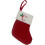 Rode kerstsok van polyester, 7,9 inch (19 cm) 1