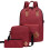 Set rucsac USB cu 3 piese, capacitate mare, buzunare multiple 1