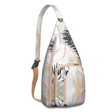 Dames schoudertas met bloemenprint, lichtgewicht en waterdicht.