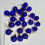Blue Shatterproof Plastic Christmas Ornaments 24 pcs 1