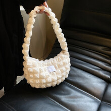 Sac cabas pliable pour femme en cuir végétalien 22 x 14 x 6 cm
