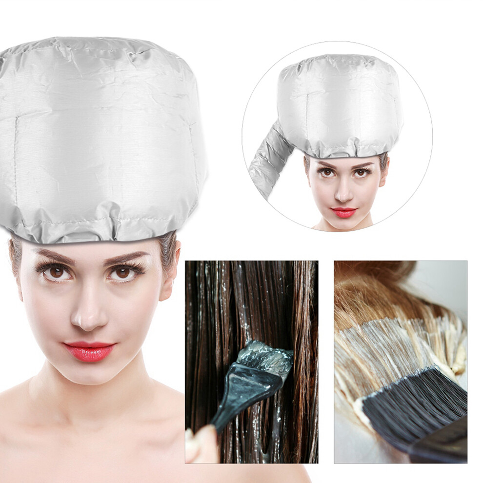 Silver Hair Dryer Bonnet Attachment