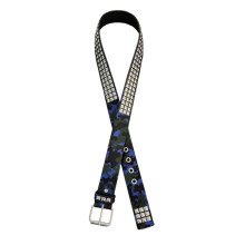 Camouflage Pattern Belt With Decorative Metal Clasp And