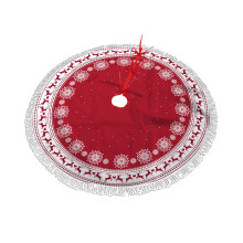Jupe de sapin de Noël en tissu imprimé 60 pouces