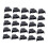 Multifunctional CR2032 Battery Socket 3PIN Black-25 pieces 1