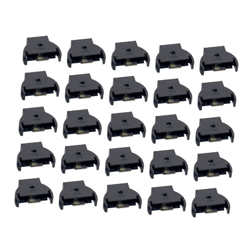 Multifunctional CR2032 Battery Socket 3PIN Black-25 pieces