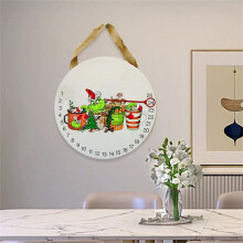 Ornament suspendat Grinch în copac, multicolor, din lemn, 1 bucată