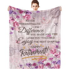 Couverture de retraite 60 x 50 pouces pour hommes