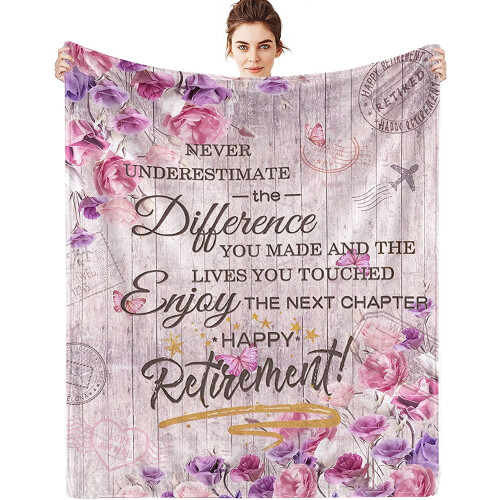 Couverture de retraite 60 x 50 pouces pour hommes