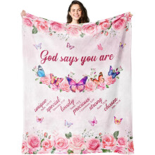 Couverture chrétienne pour femmes 127 x 152 cm