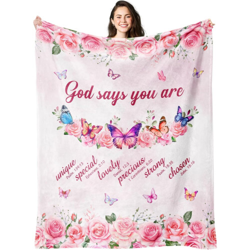 Couverture chrétienne pour femmes 127 x 152 cm