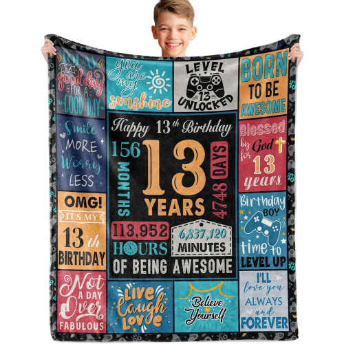 Couverture douce pour enfants 152 cm x 127 cm