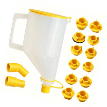 Universal Oil Filling Funnel Set Includes 14 Yellow Adapters