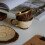 Ceramic Tea Cup Set Florals Embossed Pattern-antique brown 5
