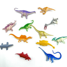 Ensemble de mini dinosaures en plastique, 4 types, 16 pièces